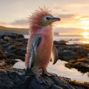 Penguin + Sea anemone